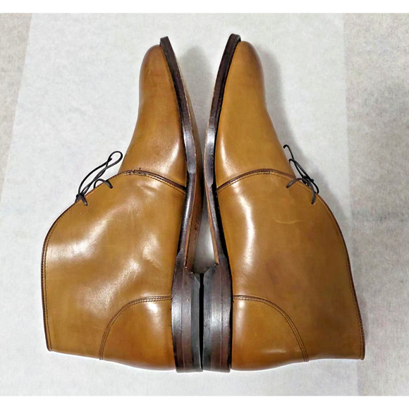 Allen Edmonds Williamsburg Chukka Boots 12 D Tan Leather Bench Welt USA Made main image 10